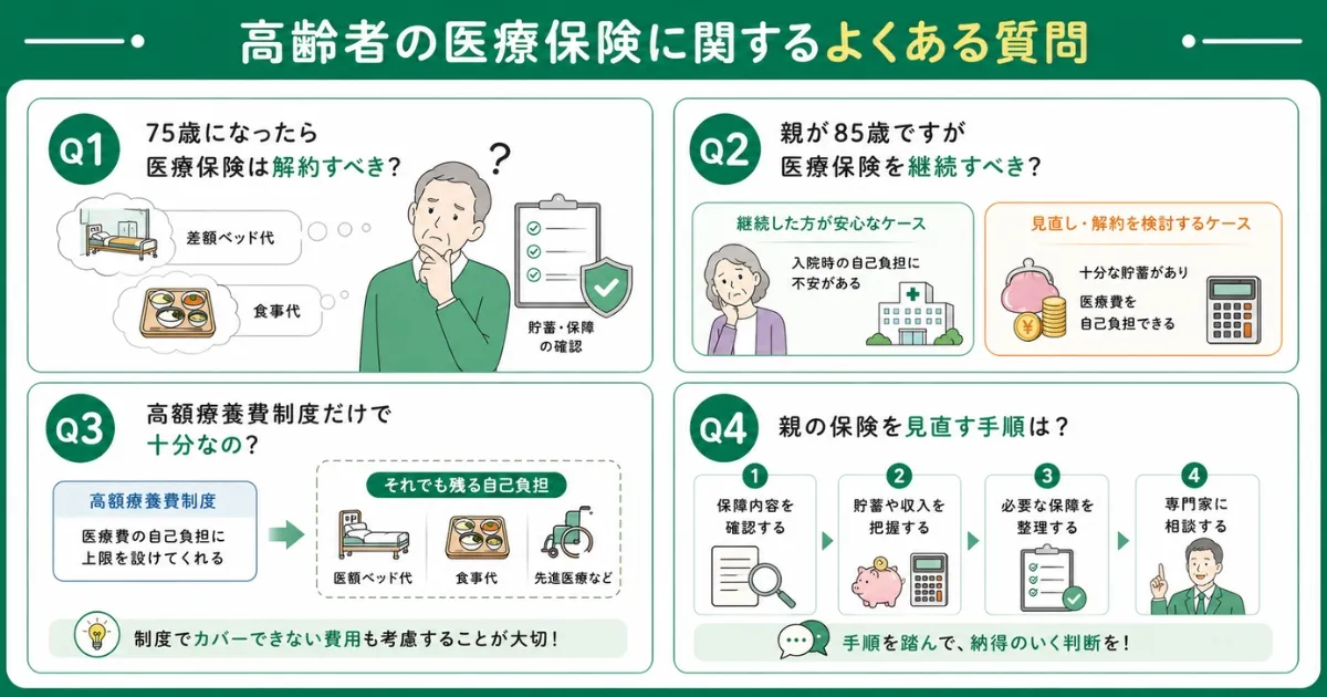 高齢者が医療保険を検討する際の注意点
