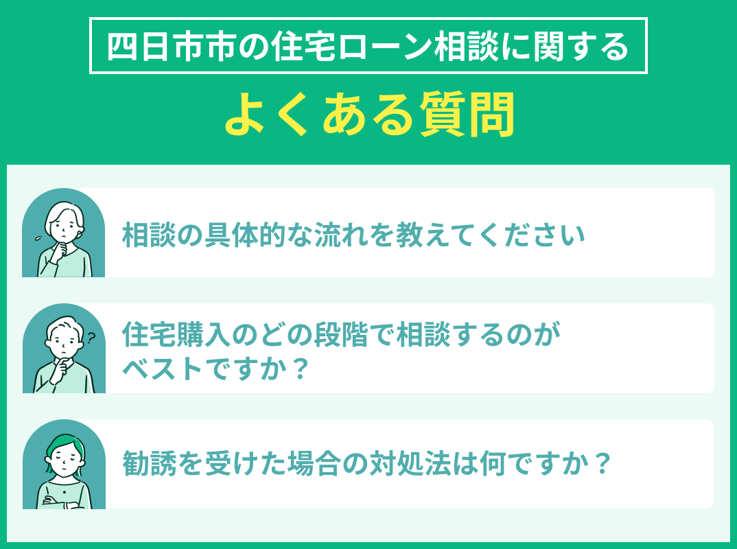 四日市市の住宅ローン相談でよくある質問