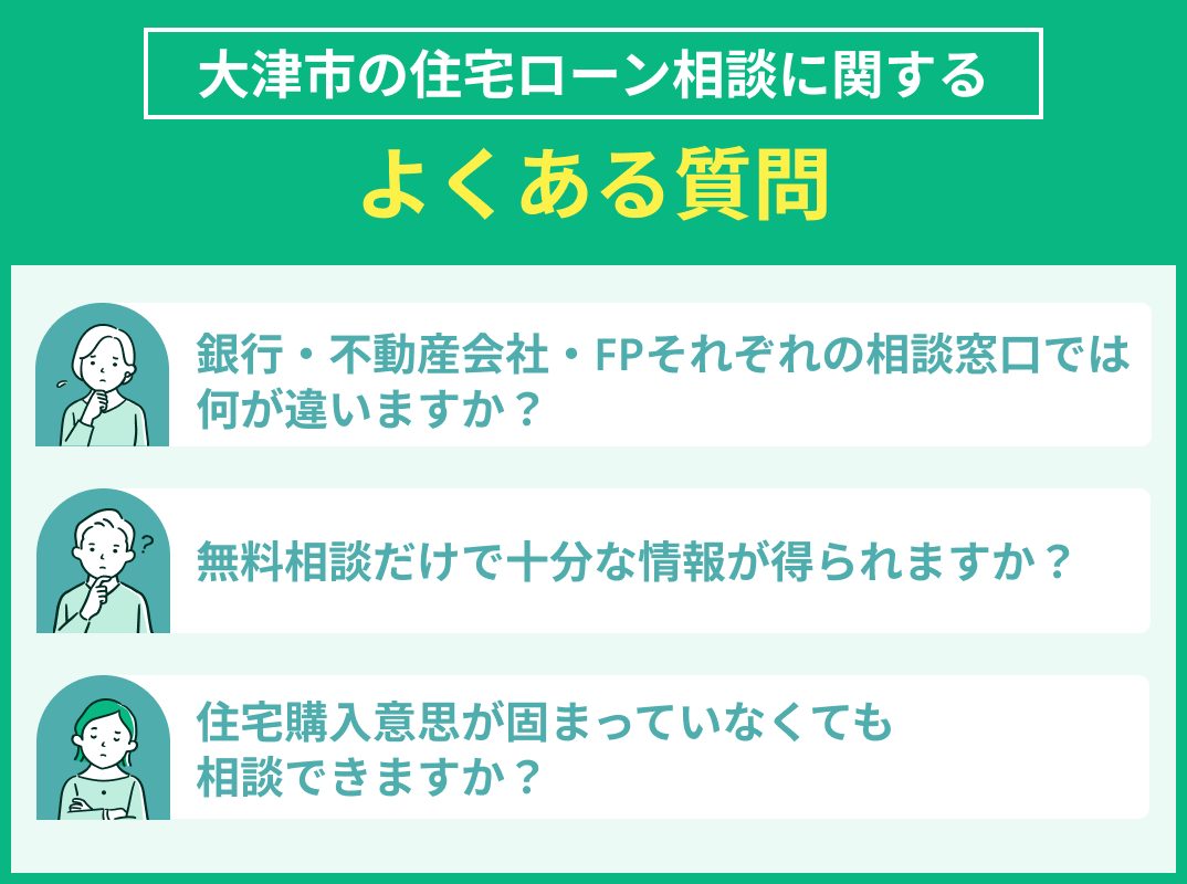 大津市の住宅ローン相談でよくある質問