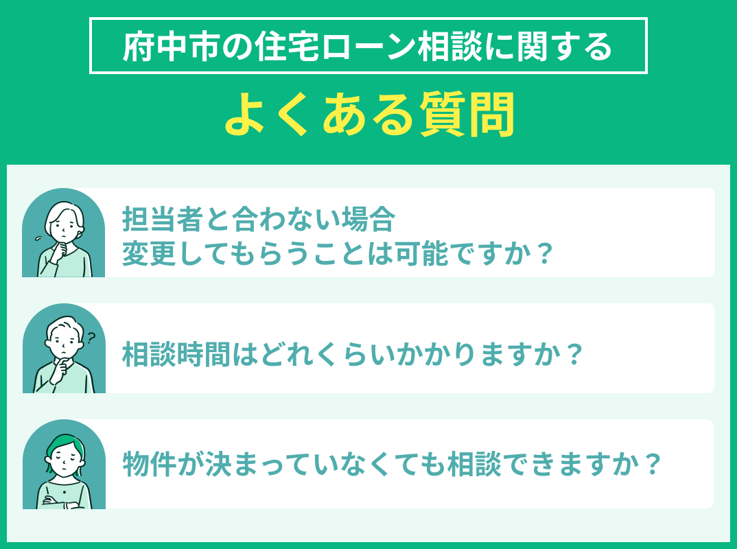 府中市の住宅ローン相談でよくある質問