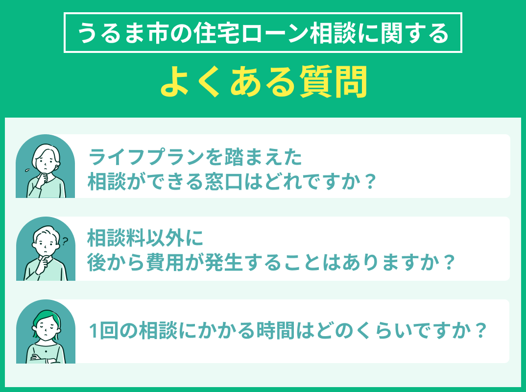 うるま市の住宅ローン相談でよくある質問