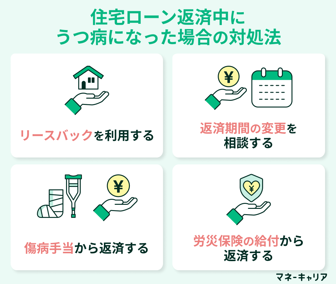 住宅ローン返済中にうつ病になった場合の対処法