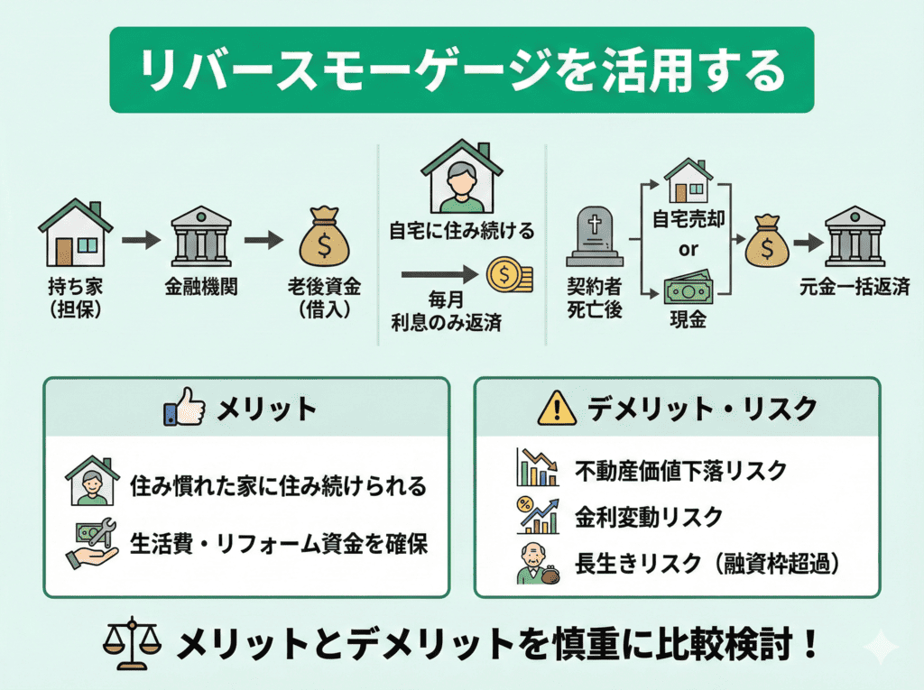 リバースモーゲージを活用する