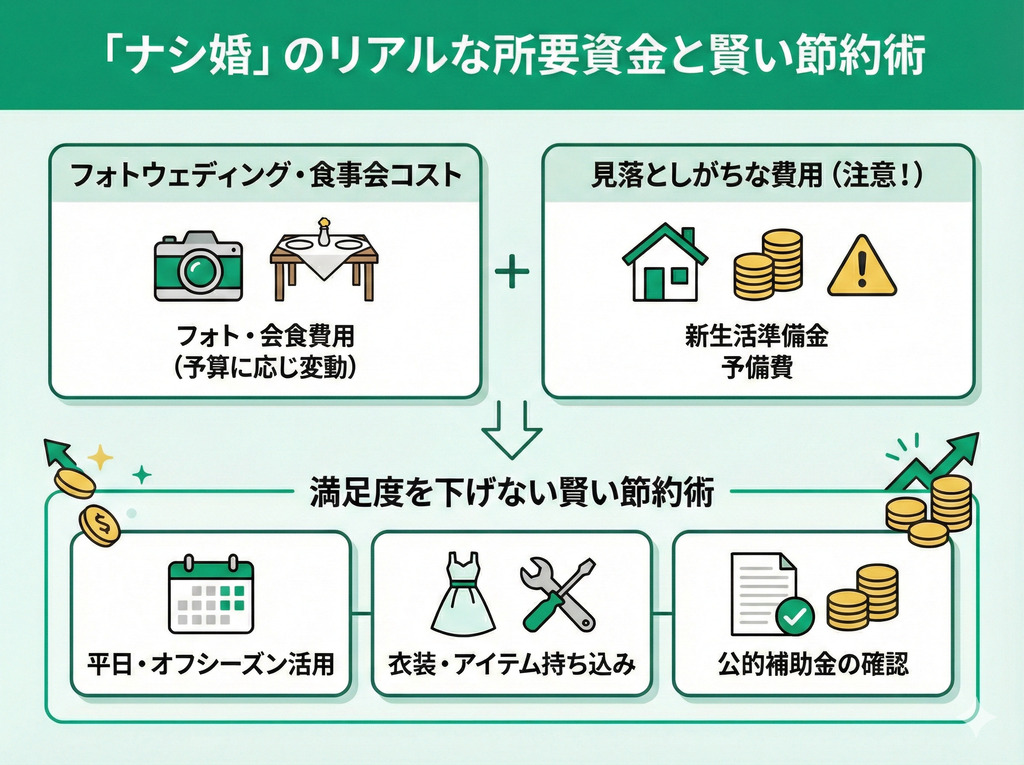 【結婚式なし・最低限】予算10万円～でも叶う「ナシ婚」のリアルな所要資金はいくら？