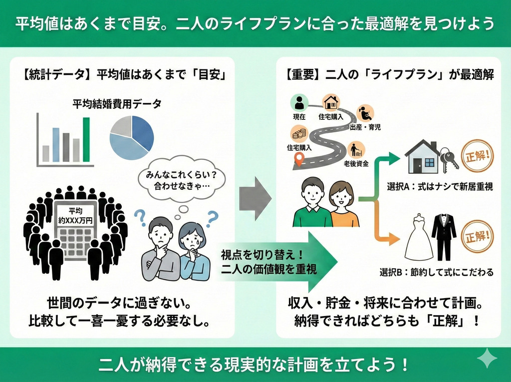 平均値はあくまで目安。二人のライフプランに合った最適解を見つけよう