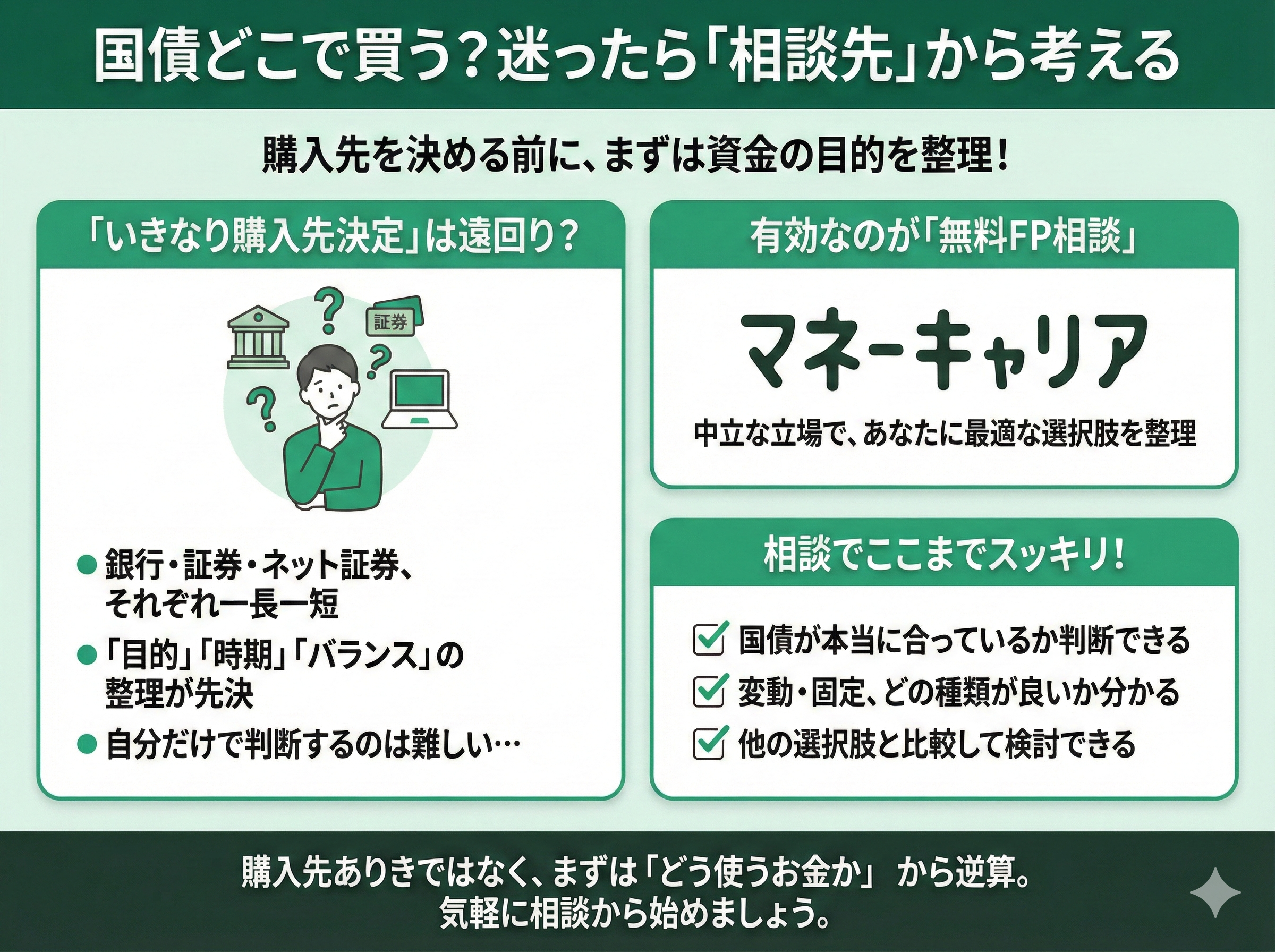国債はどこで買った方がいい？銀行・証券を比較！【プロが回答】
