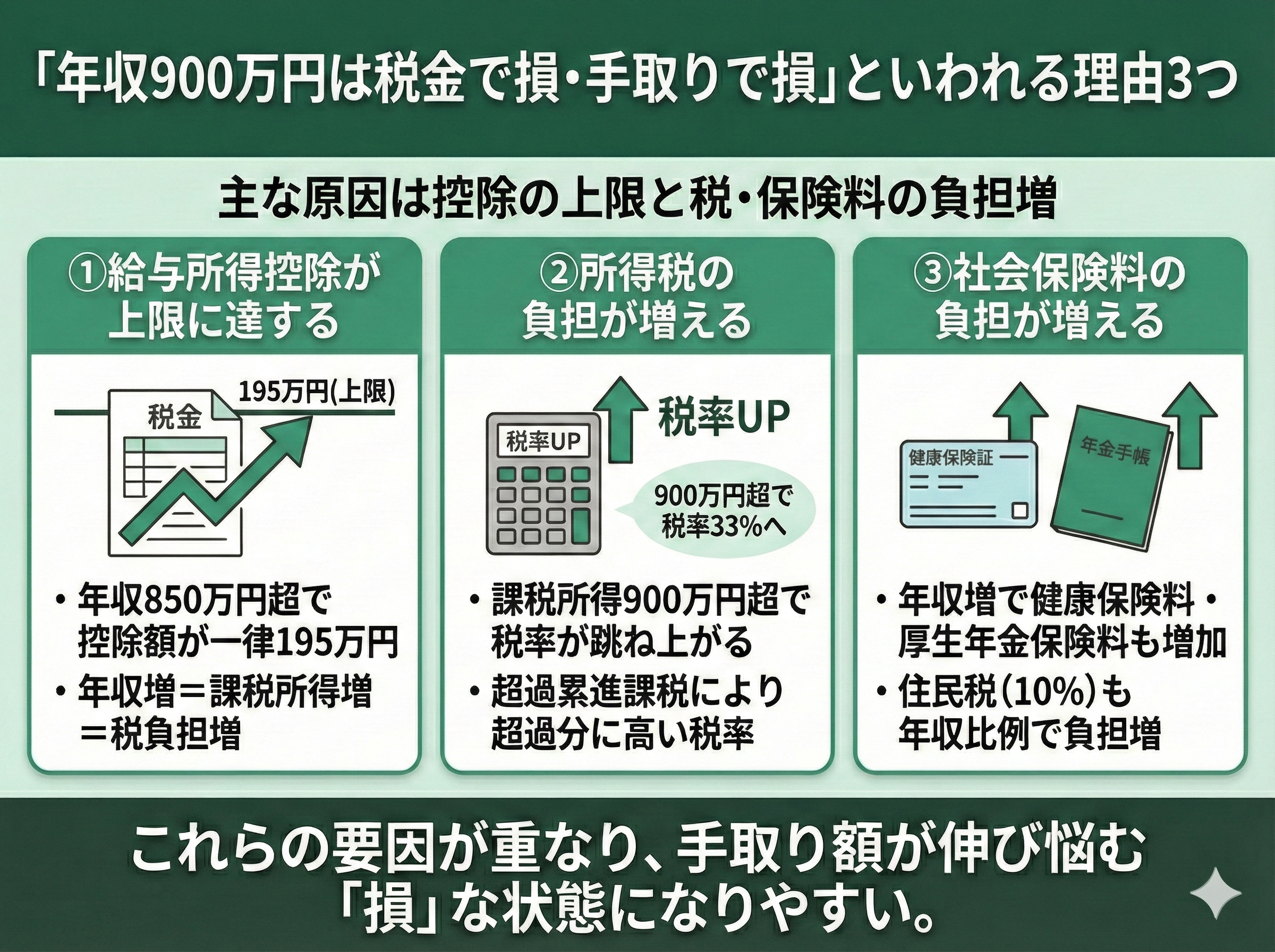 年収900万円で損をしないために押さえたいこと
