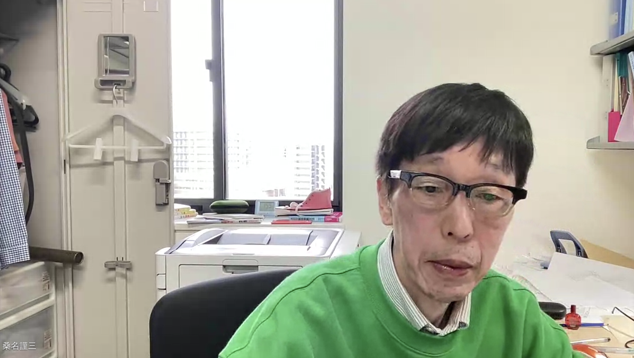 桑名教授のインタビュー画像1